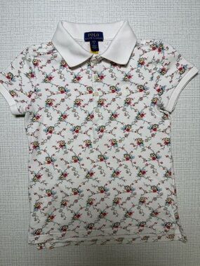 Polo by Ralph Lauren White Floral Print Polo for Kids